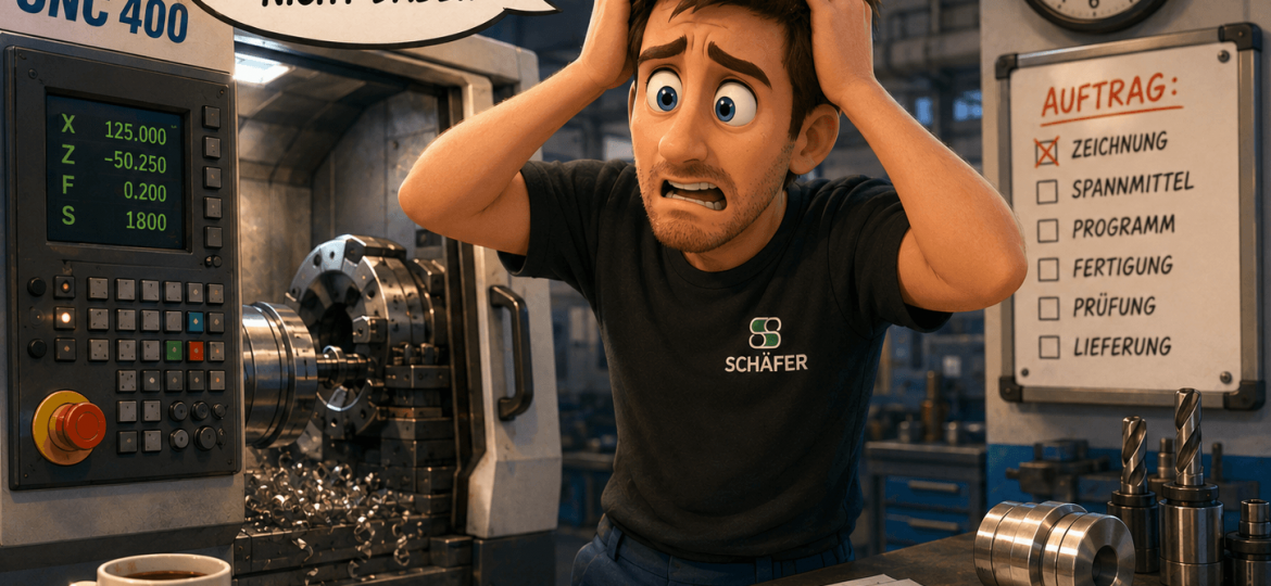 Sätze, die in einer Dreherei sofort Stress auslösen – ein humorvoller Blick in den CNC-Alltag